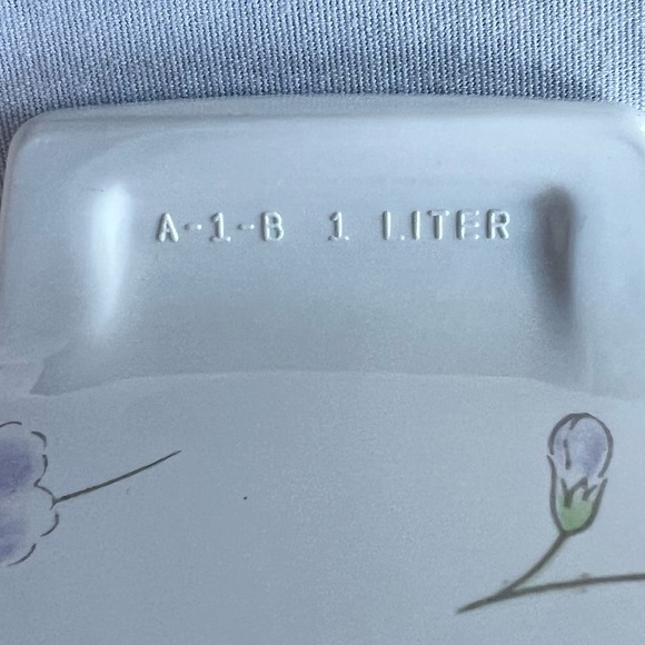 Corningware Pastel Bouquet 1 Liter Square Baking Casserole Serving Dish 1980s - Picture 5 of 13